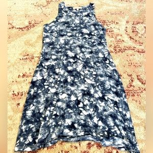 Blue and White Athelta Dress, Size Medium